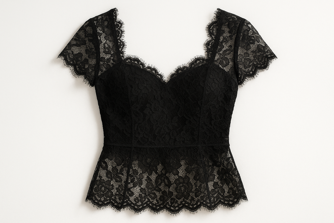 black lace top