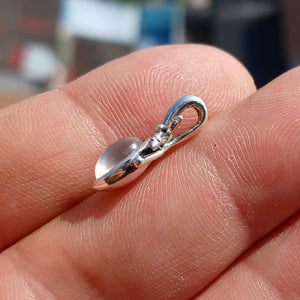 Moonstone Pendant, Flower Pendant, Sterling Silver Pendant, Moonstone Necklace, marquise shaped Ceylon Moonstone, gift for her, Leaf Pendant-1