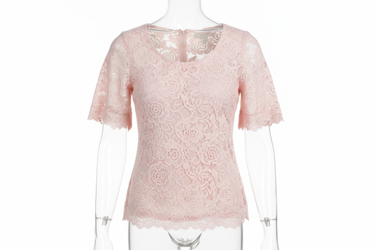Pink Lace Top