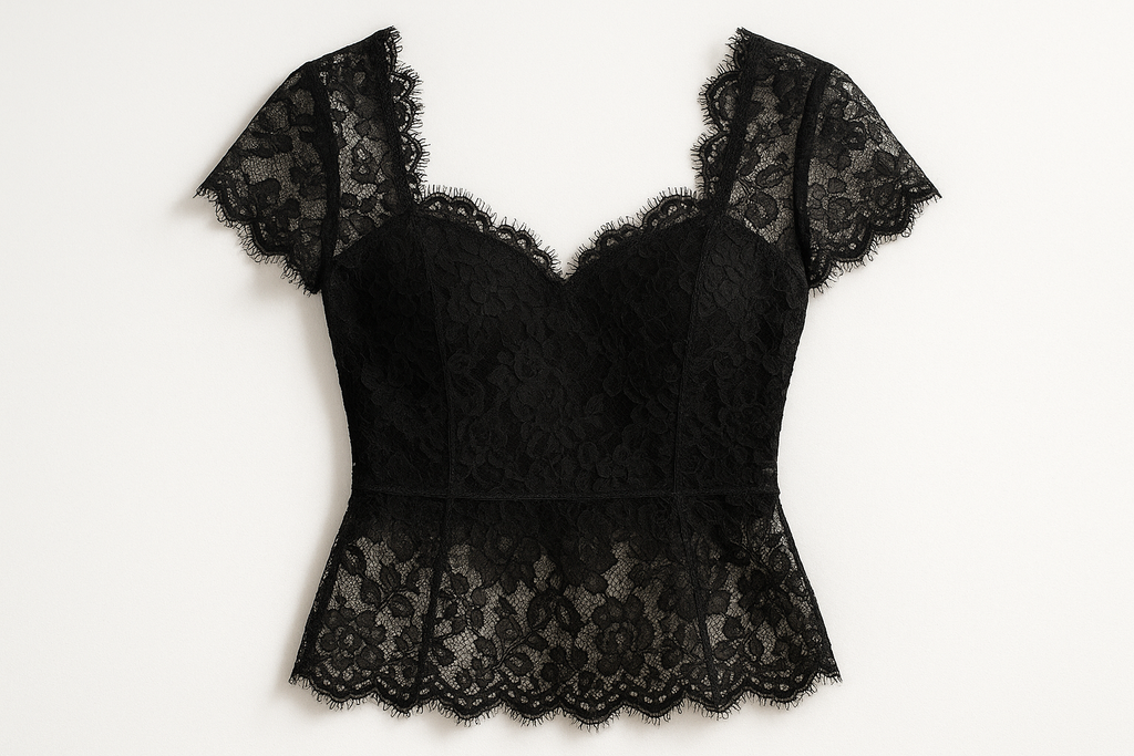 black lace top
