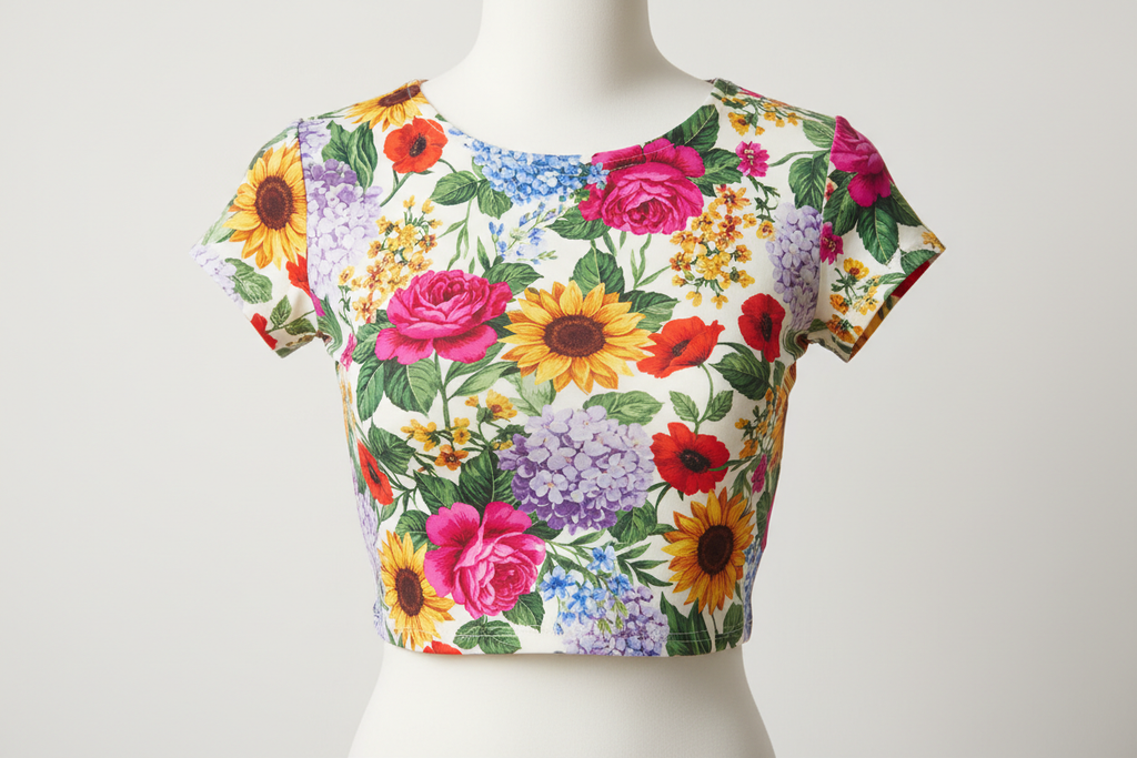 Ladies Floral Crop Top