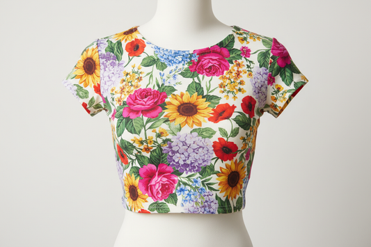 Ladies Floral Crop Top